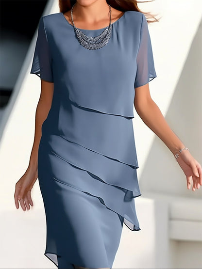 Robe Plissée En Mousseline De Soie