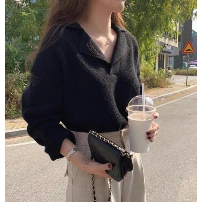 Pull Yara Col V – Confort et Élégance Hivernale
