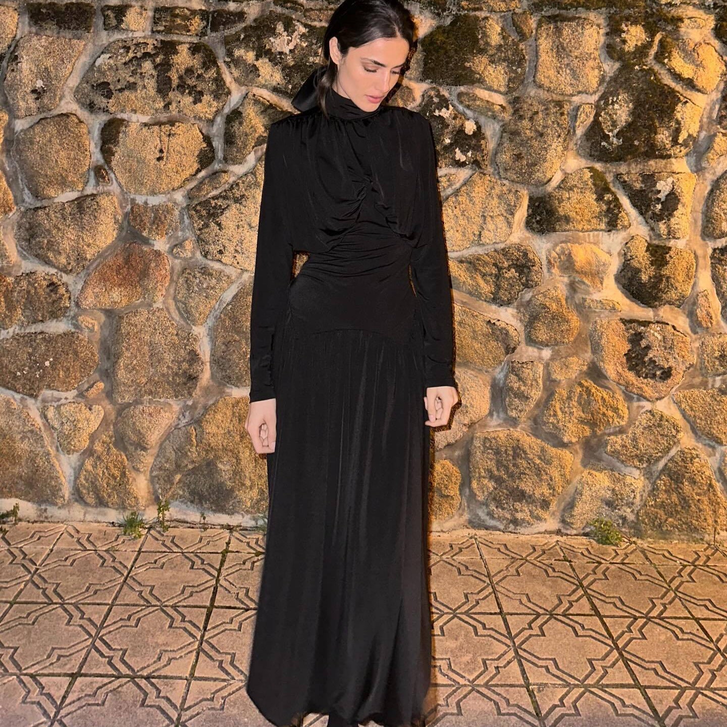 Robe midi à manches longues Florienne