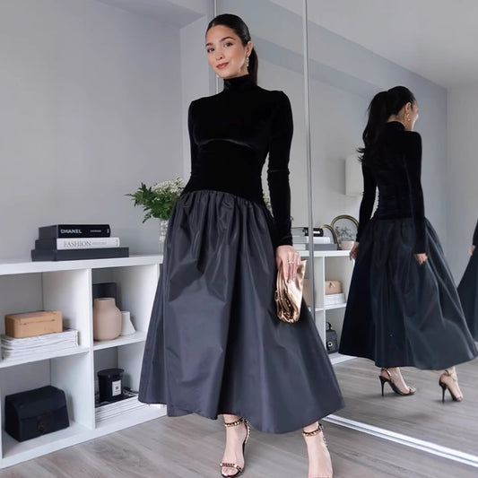 Robe midi à manches longues Florienne