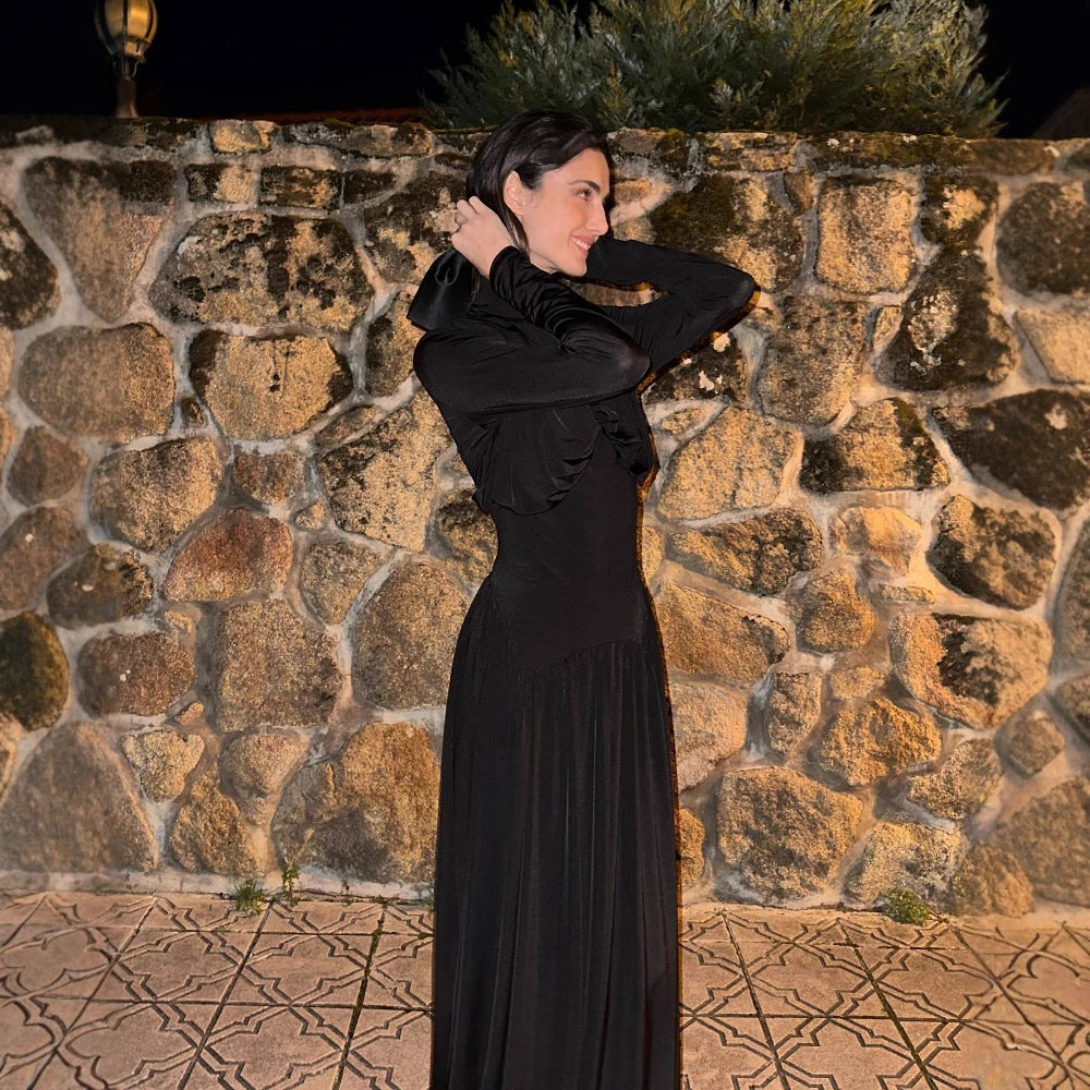 Robe midi à manches longues Florienne