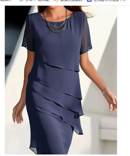 Robe Plissée En Mousseline De Soie